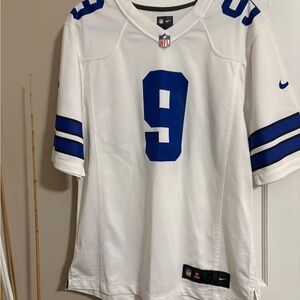 Nike White and Blue Men's Jersey